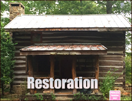 Historic Log Cabin Restoration  Hays, North Carolina